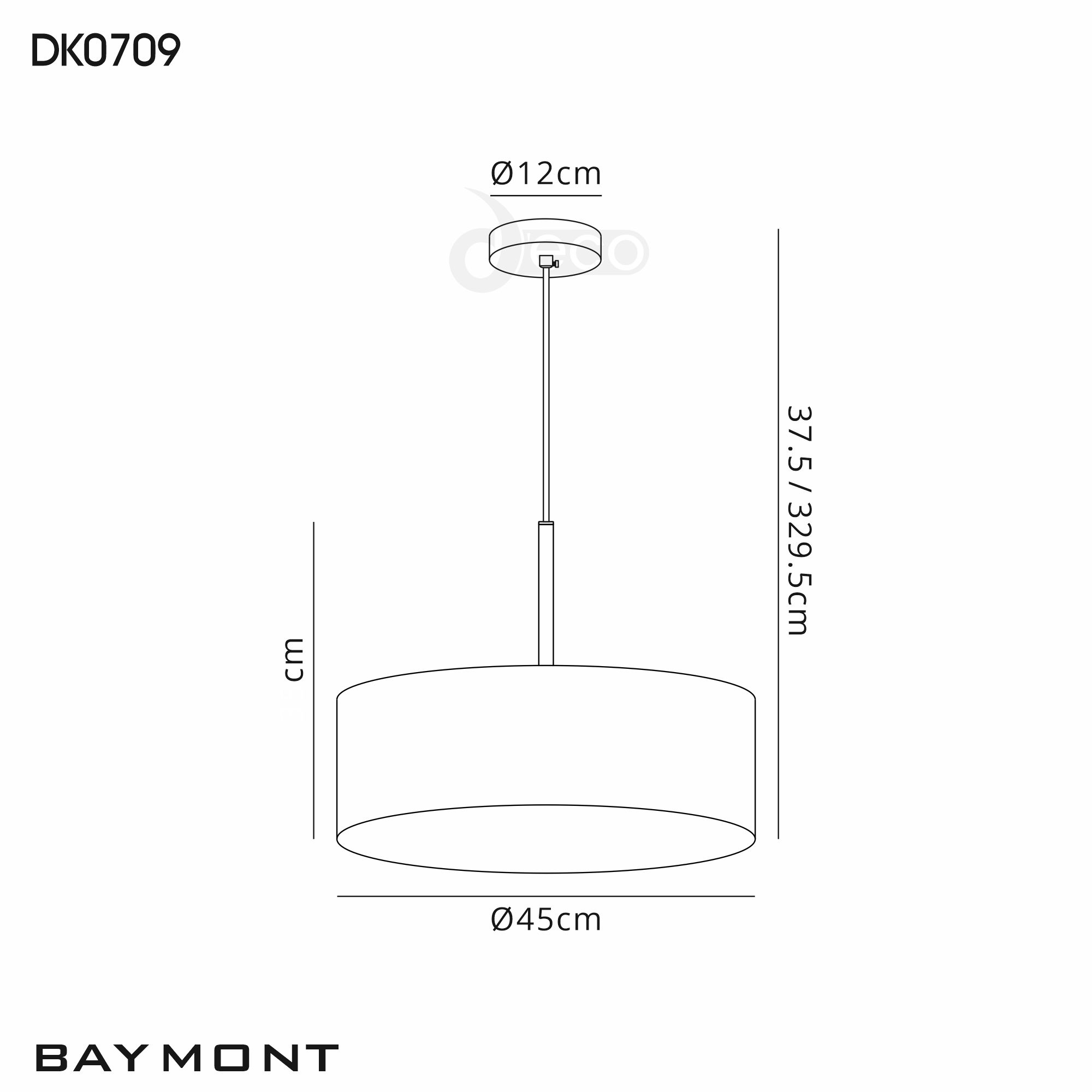 Baymont AB WH Ceiling Lights Deco Single Pendant
